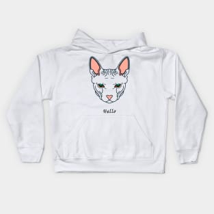 My cat Hello Kids Hoodie